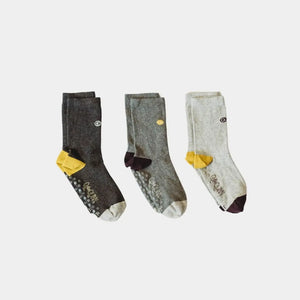 Q for Quinn Shades of Grey Socks - 3 pairs