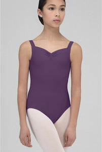 Wear Moi Faustine Leotard Girls - Prune