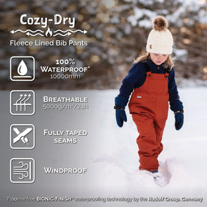 Jan & Jul Cozy Dry Rain & Snow Bib Pants - Prairie Flowers